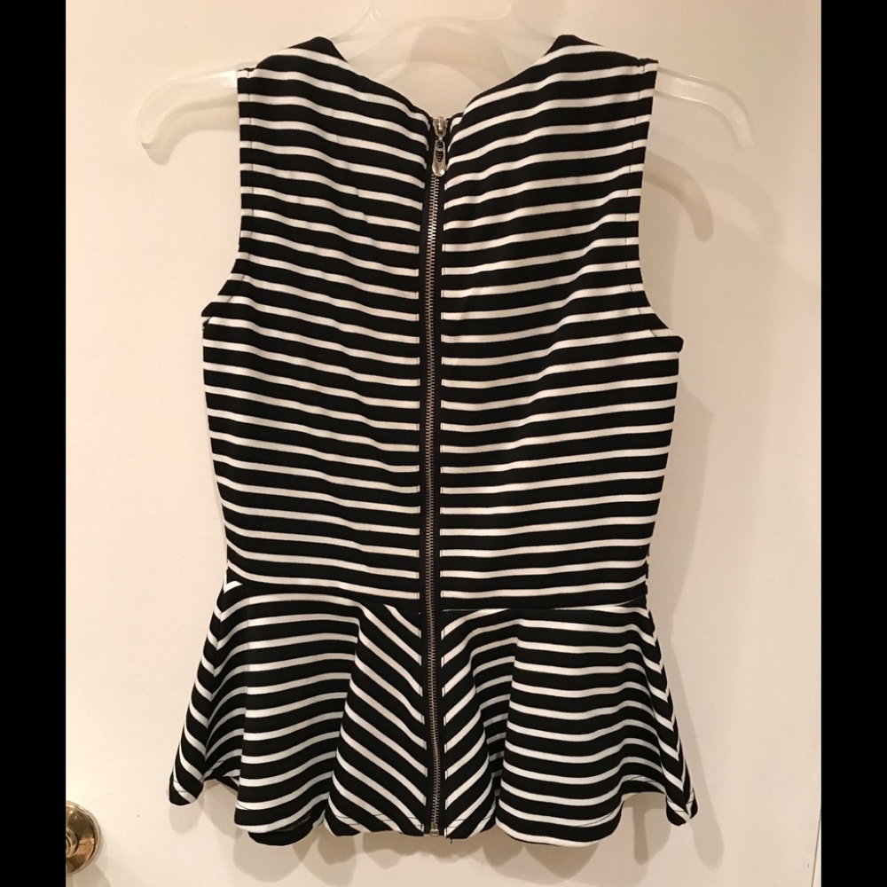 Black and White striped top - Picture 3 of 3